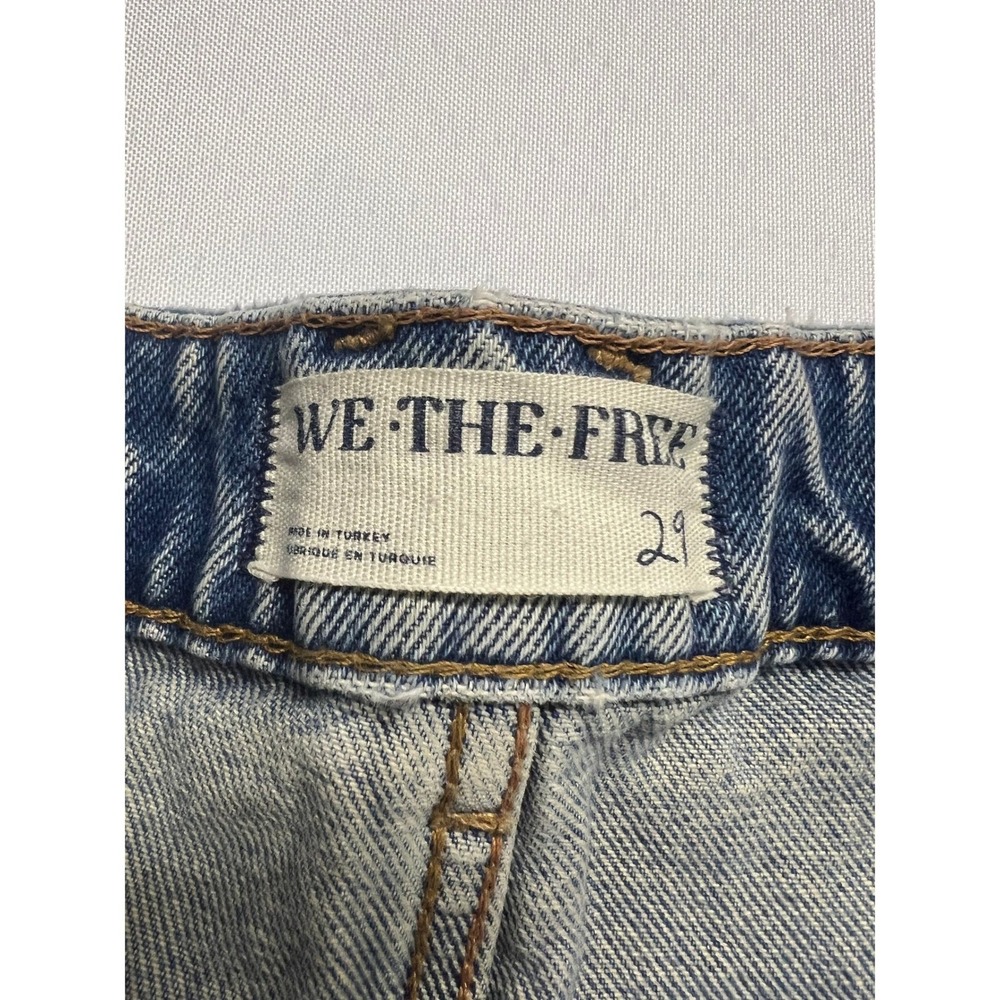 We The Free Deep Trance Dropped Boyfriend Jeans 29 Medium Wash Denim Baggy - Picture 6 of 14